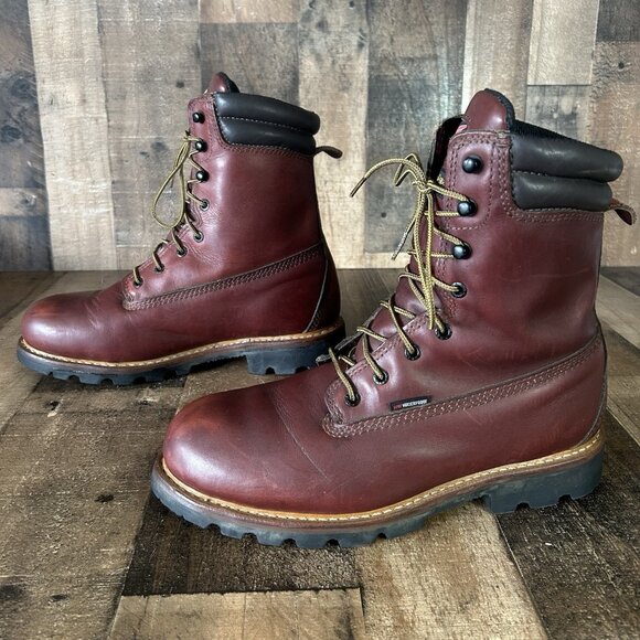Red Wing 1201 EH Lace Up Waterproof Logger Work Boots Mens 9.5 EE - Picture 12 of 12